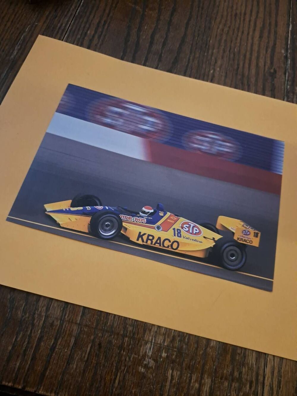 Vintage Bobby Rahal STP Kraco IndyCar Driver Card 6x9 Racing Collectible